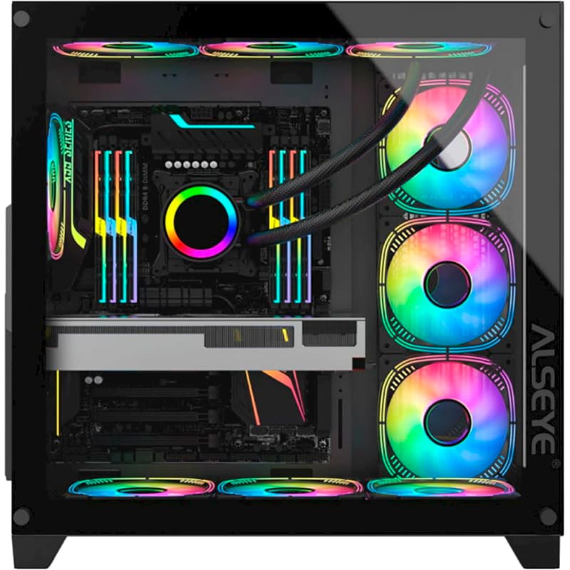 Корпус ALSEYE Knight-B (4 fans) Black (AS.07.0134) Тип Midi-Tower