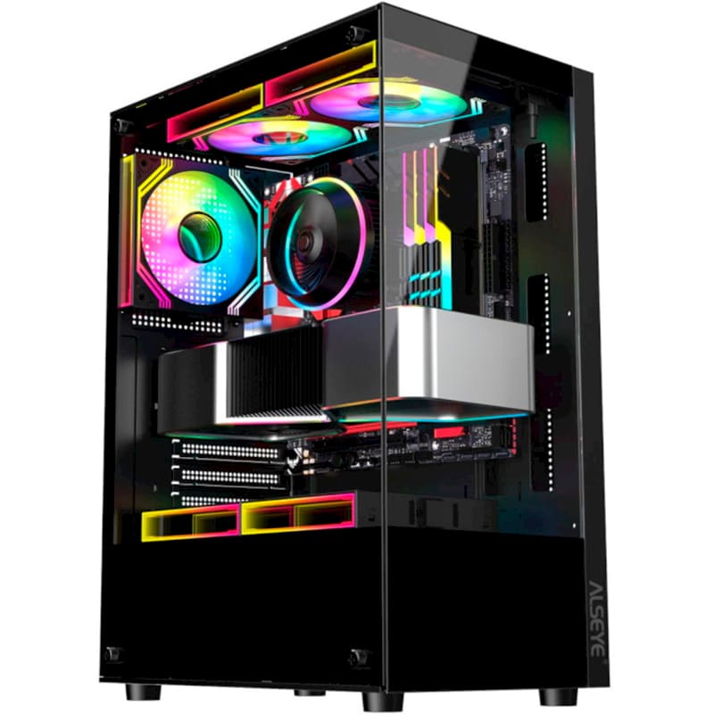 Корпус ALSEYE Spider-B (5 fans) Black (AS.07.0136)