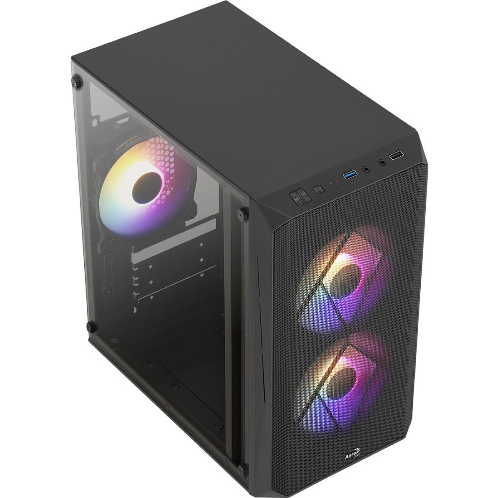 Корпус AEROCOOL CS-107-A-BK-v2 600W Black (ACCX-PC14002.11) Размер материнской платы (макс.) micro-ATX