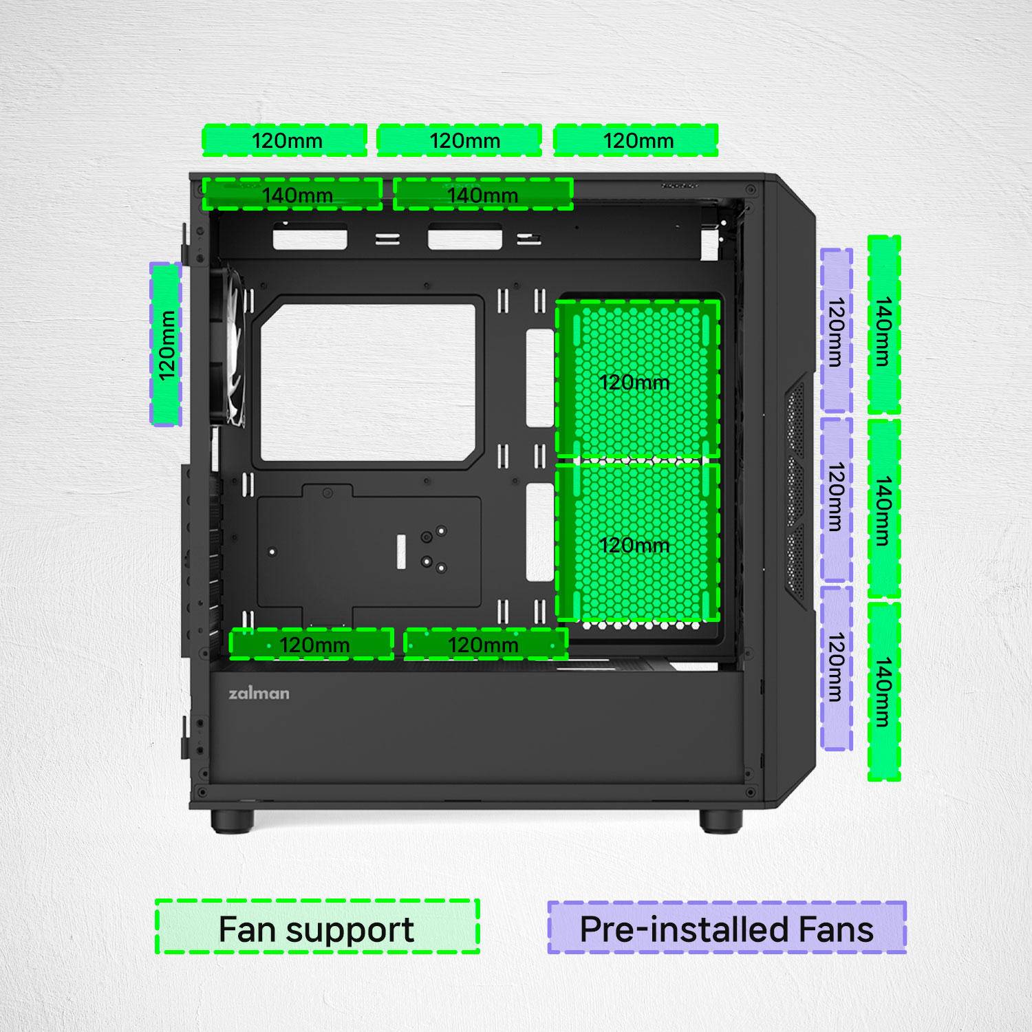 Обзор Корус ZALMAN P60 без БП ATX Black (P60BLACK)