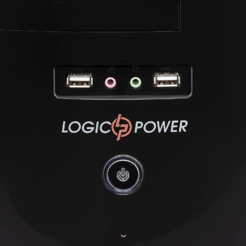 Корпус LOGICPOWER 0109 400W Black/Red Блок питания 400