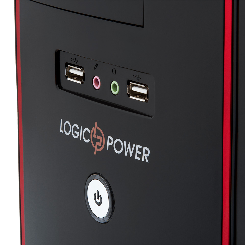 Внешний вид Корпус LOGICPOWER 0109 400W Black/Red