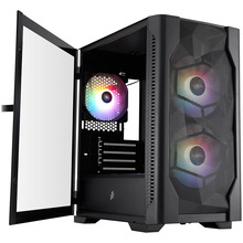 Корпус 1STPLAYER Black (D4-M-BK-2F1P-1F1)