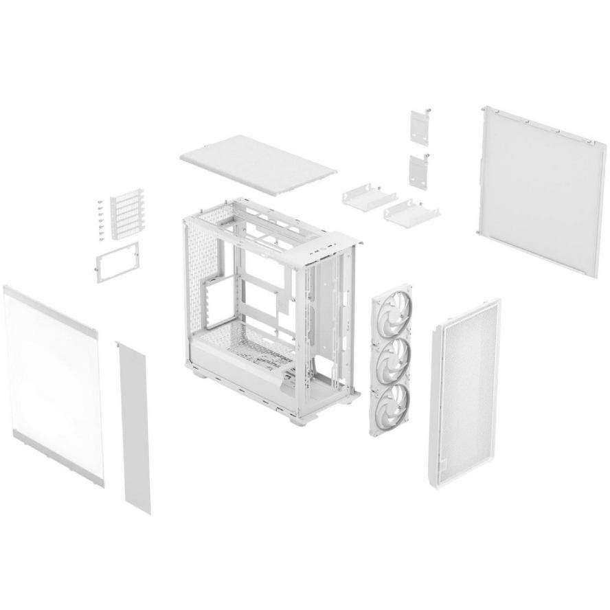 У Фокстрот Корпус FRACTAL DESIGN Epoch XL White TG RGB Clear tint (FD-C-EPO1X-05)