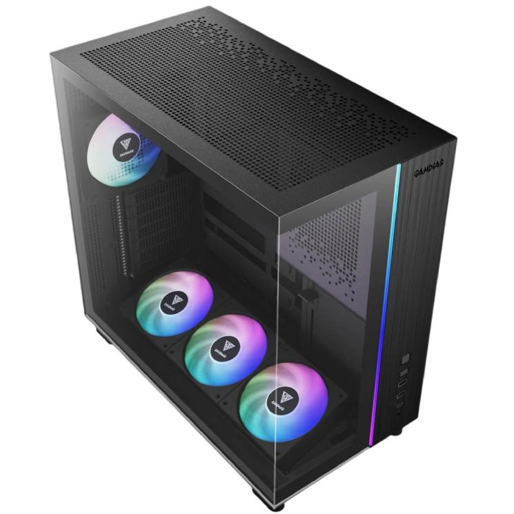 Корпус GAMDIAS ATLAS M4 Mid-Tower PC Case Black (4711514503791) Призначення для настільного комп'ютера