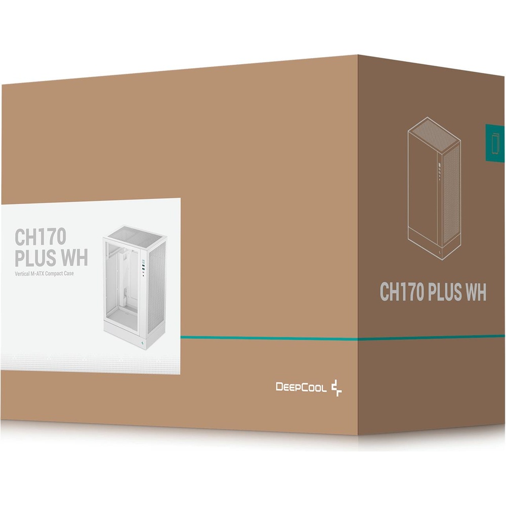 В Україні Корпус DEEPCOOL CH170 Plus White (R-CH170-WHNGM0-G)