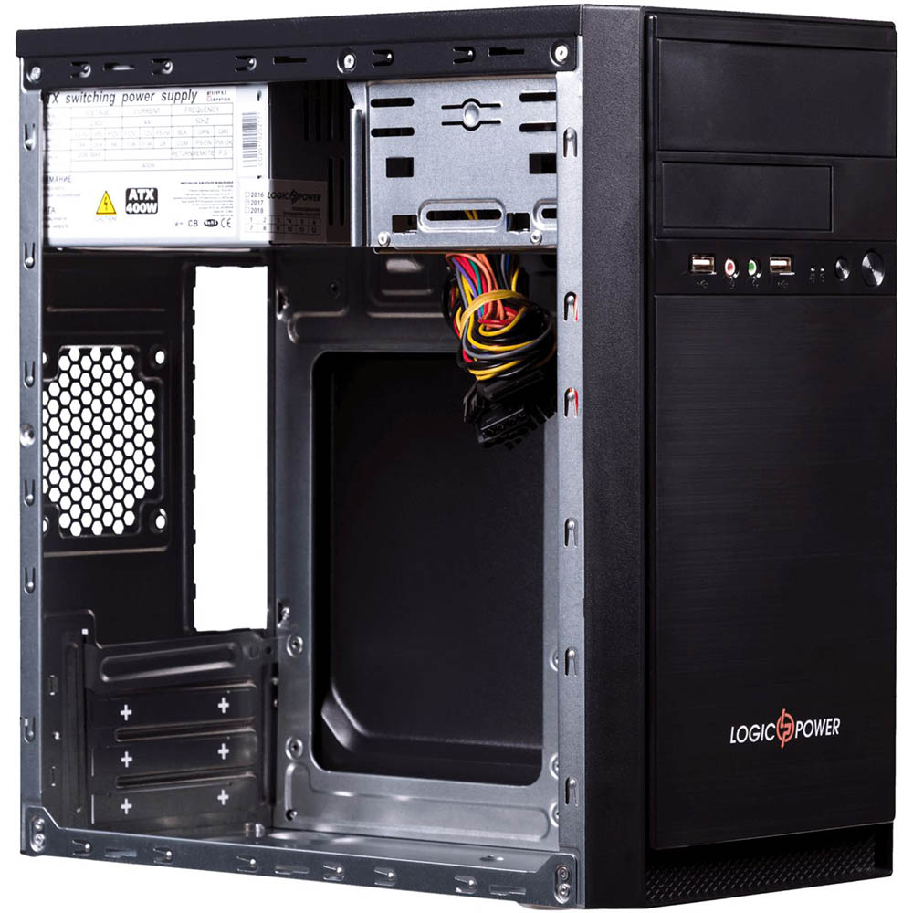 Корпус LOGICPOWER 6100 400W Black Размер материнской платы (макс.) micro-ATX