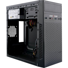 Корпус LOGICPOWER 6101 500W 12см MATX USB 3.0 Black