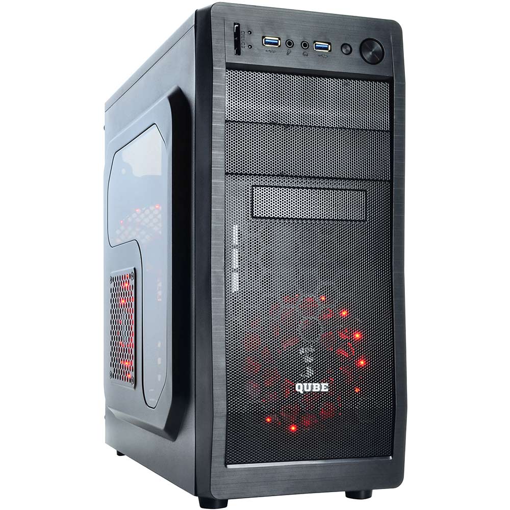 

Корпус QUBE QB928A Black Red Без БП, без БП QB928A Black Red