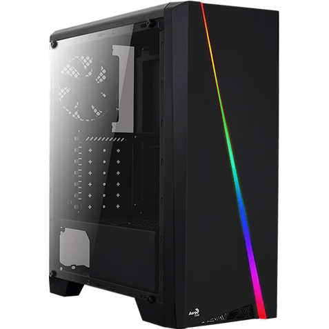 

Корпус AEROCOOL PGS CYLON BG Black RGB (Glass side panel), PGS CYLON BG Black RGB Glass side panel