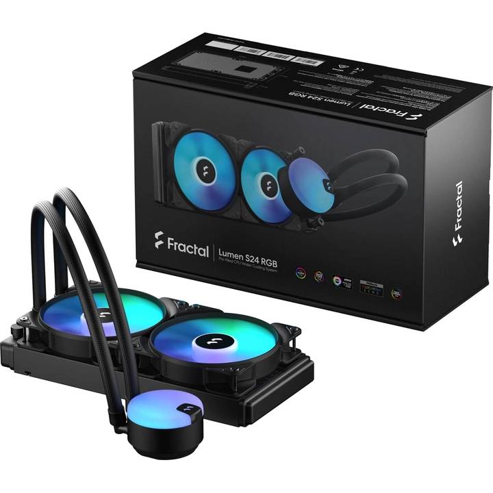 Система водяного охолодження FRACTAL DESIGN Lumen S24 RGB v2 (FD-W-L1-S2412) Для сокета 1366