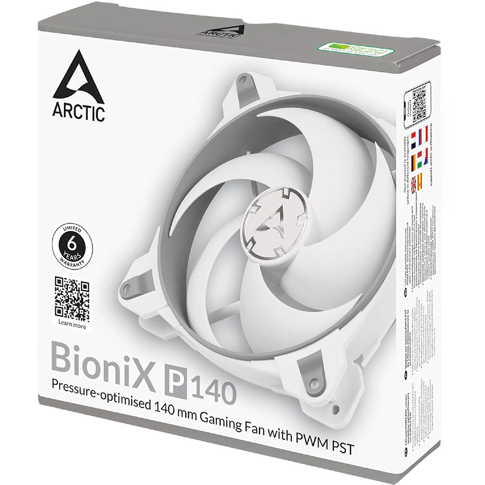 Внешний вид Кулер корпусный ARCTIC BioniX P140 Grey/White (ACFAN00160A)