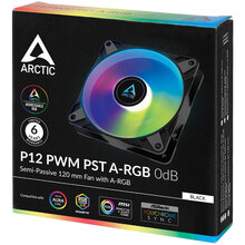 Кулер корпусний ARCTIC P12 PWM PST A-RGB 0dB Black (ACFAN00231A)