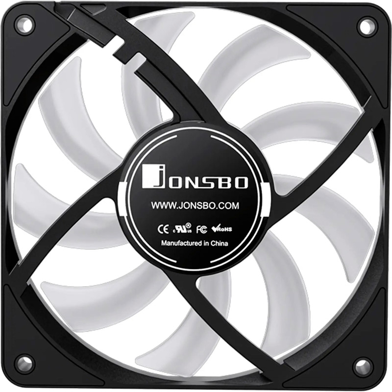 Кулер корпусный JONSBO HF1215 Black RGB 120 мм Диаметр вентилятора, мм 120