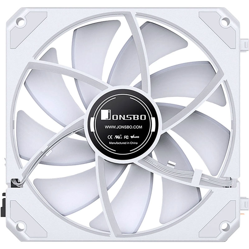 Набор кулеров корпусных JONSBO ZG-120WR (3in1) White 120mm Назначение для корпуса