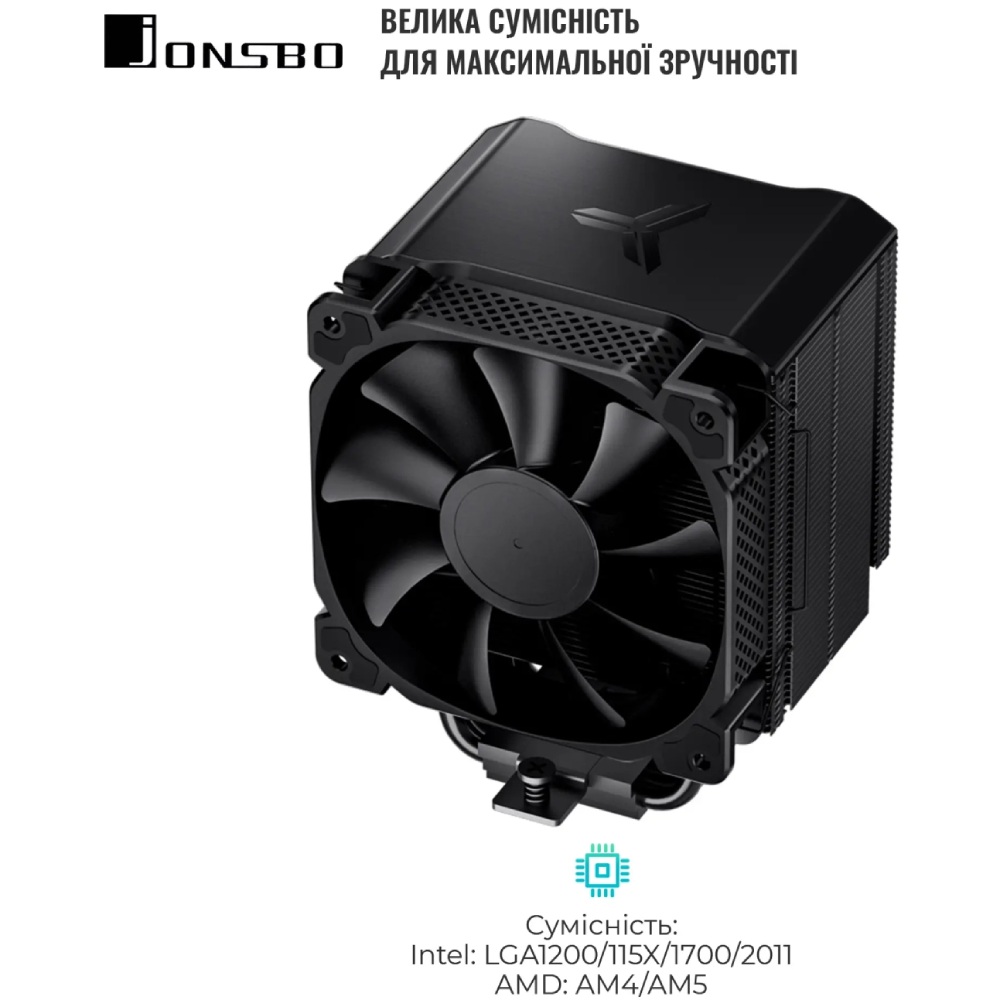 Фото Кулер процесорний JONSBO HX6240 Black