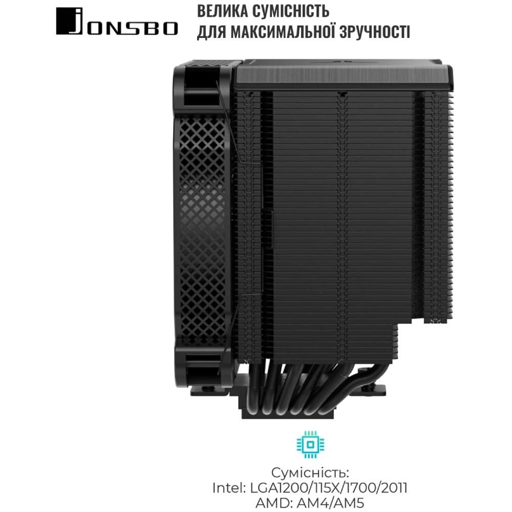 Зовнішній вигляд Кулер процесорний JONSBO HX6250