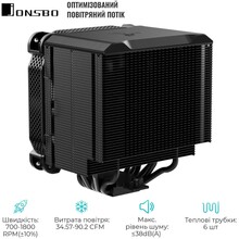 Кулер процессорный JONSBO HX6250