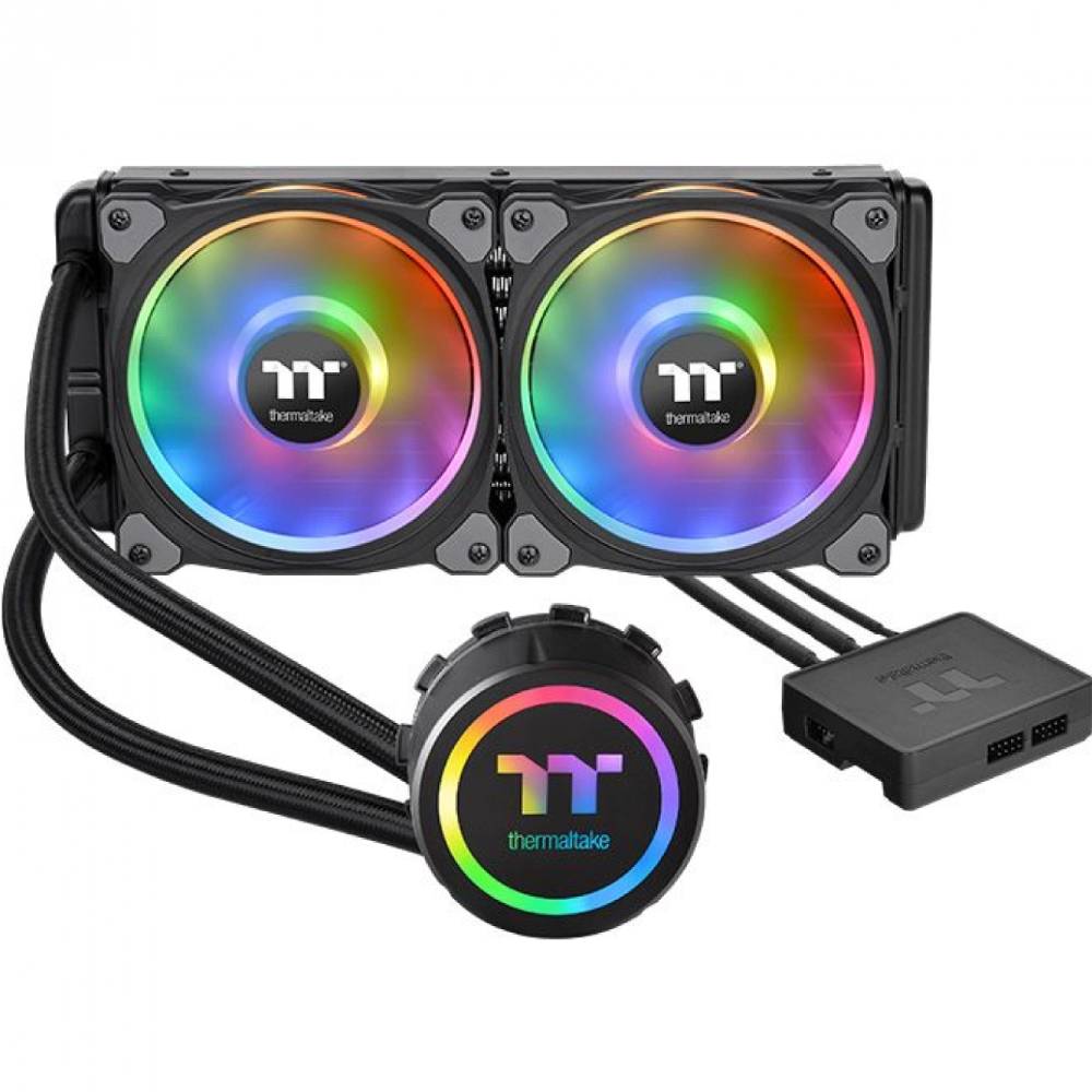 Система водяного охлаждения THERMALTAKE Floe DX RGB 280 TT Premium Edition/RiingDuo RGB Fan 140x2 (CL-W257-PL14SW-A)