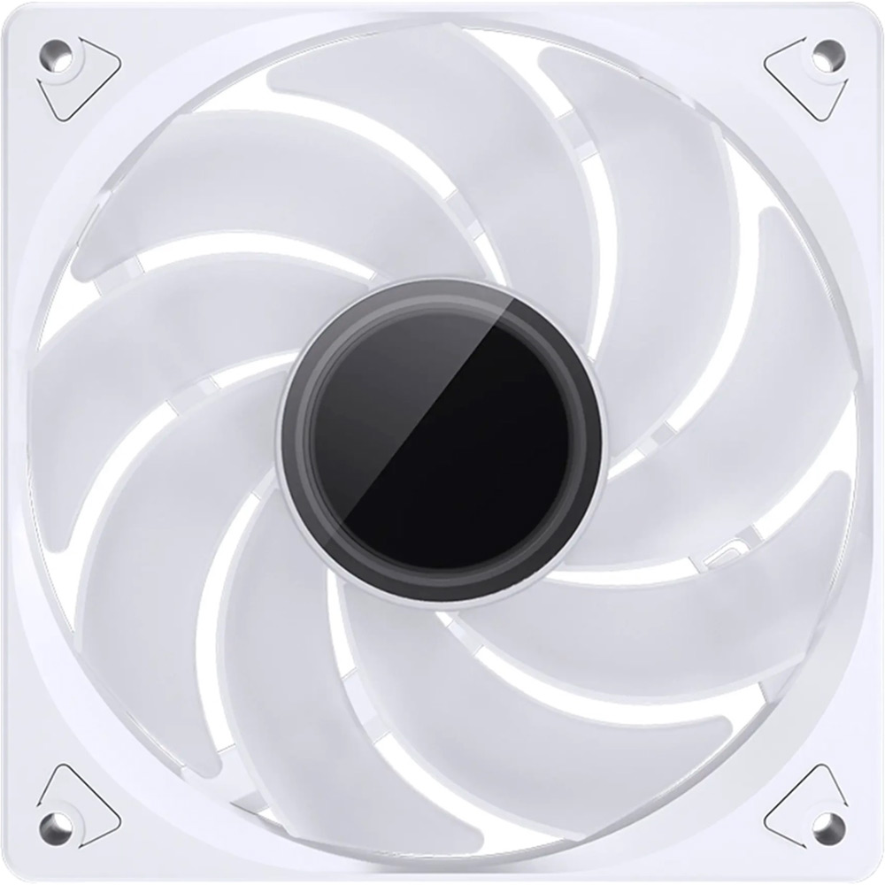 Кулер корпусний JONSBO SL-120WR White RGB (120mm, 600-1500RPM, 32dB, 4pin+LED 3pin) Діаметр вентиляторав, мм 120