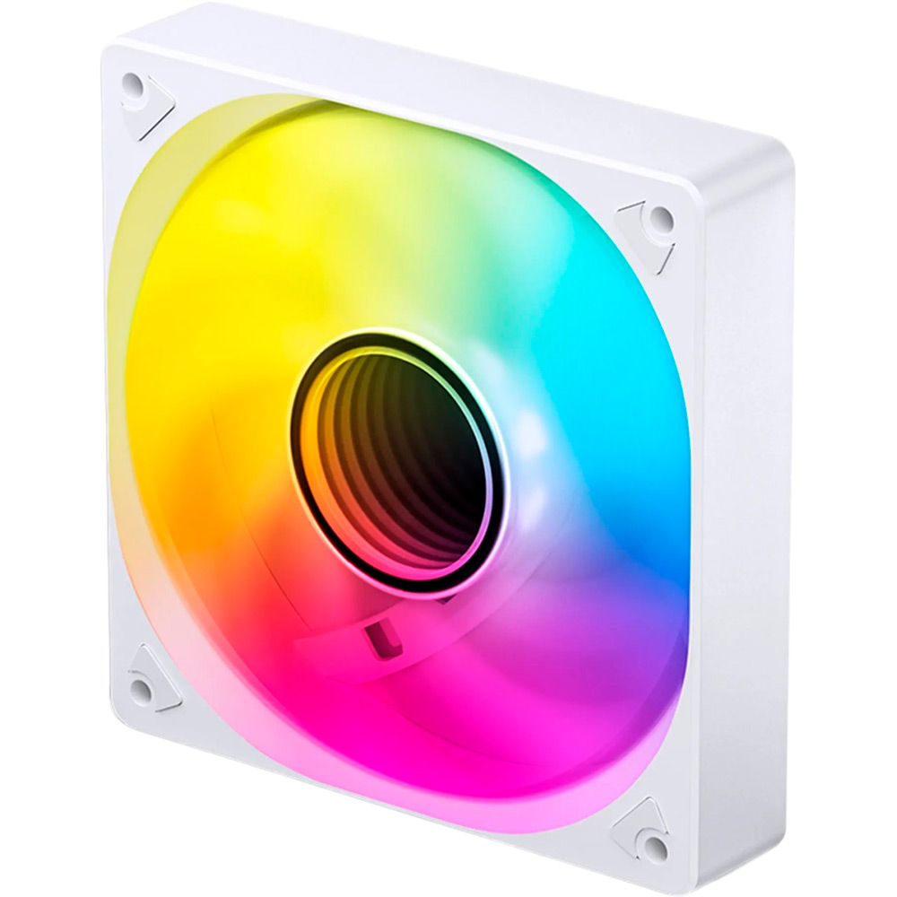 Кулер корпусний JONSBO SL-120WR White RGB (120mm, 600-1500RPM, 32dB, 4pin+LED 3pin) Підшипник гідродинамічний