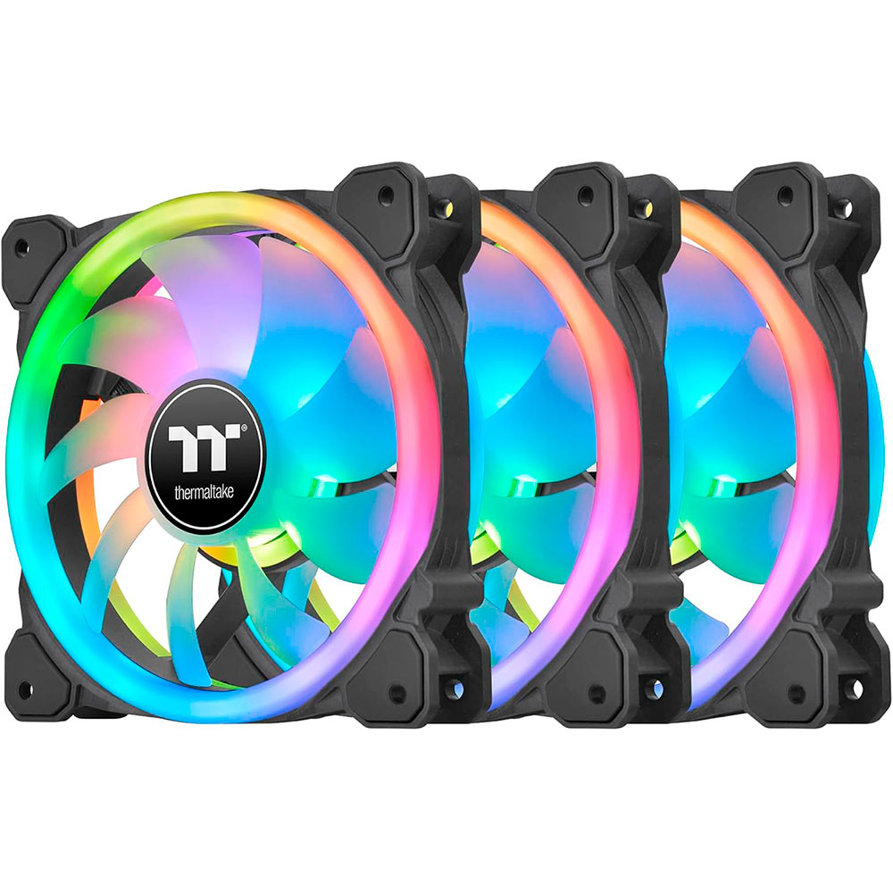 Набор кулеров корпусных THERMALTAKE SWAFAN 14 RGB Radiator Fan TT Premium Edition 3-Fan Pack (CL-F138-PL14SW-A)