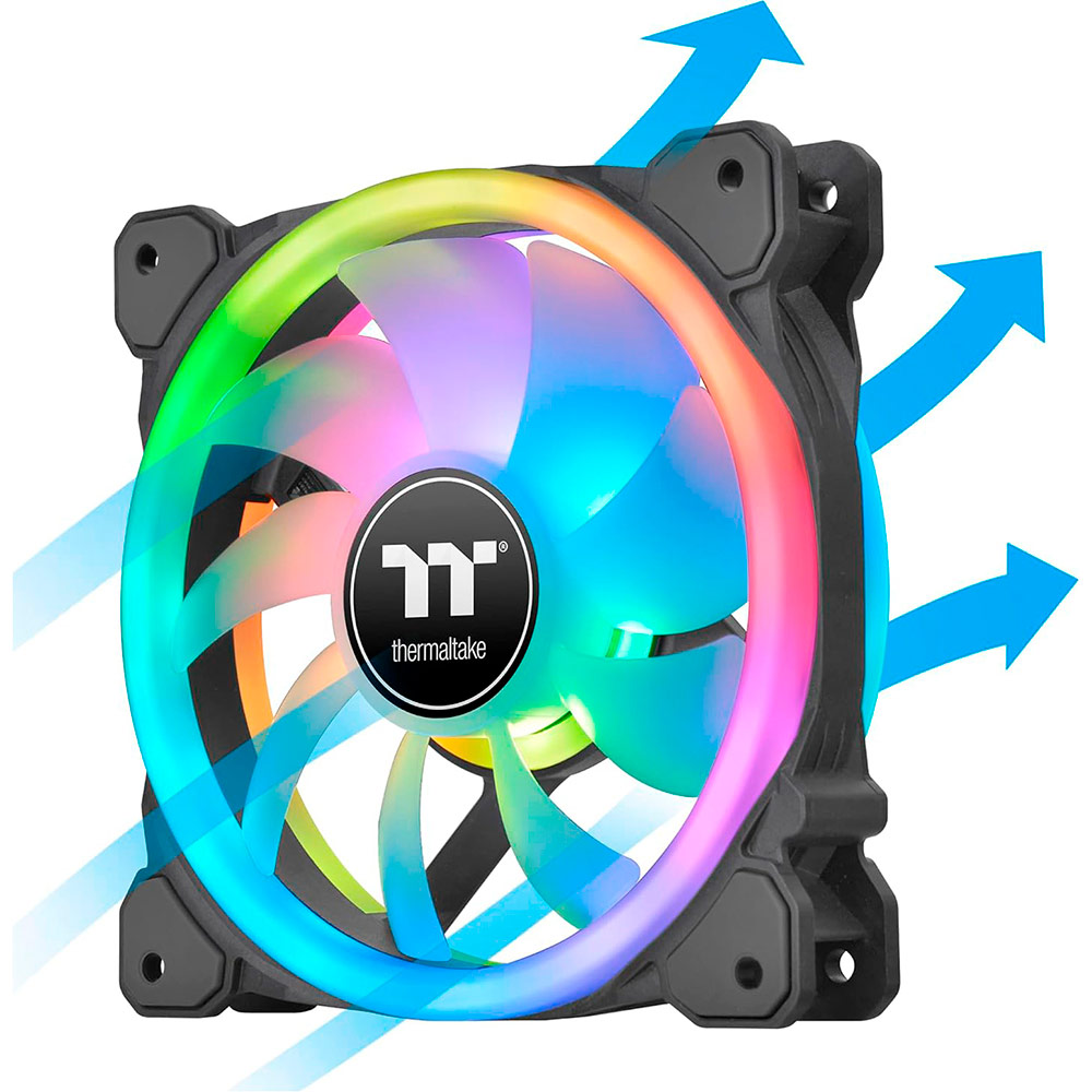Набор кулеров корпусных THERMALTAKE SWAFAN 14 RGB Radiator Fan TT Premium Edition 3-Fan Pack (CL-F138-PL14SW-A) Конструкция системы охлаждения кулер