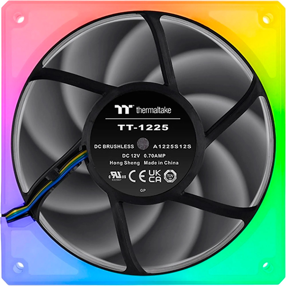 Набір кулерів корпусних THERMALTAKE TOUGHFAN 12 RGB Radiator Fan 3-Fan Pack (CL-F135-PL12SW-A) Підшипник гідродинамічний