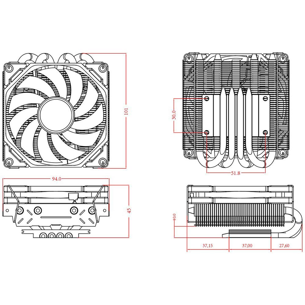 Замовити Кулер процесорний ID-COOLING IS-40X V3 White