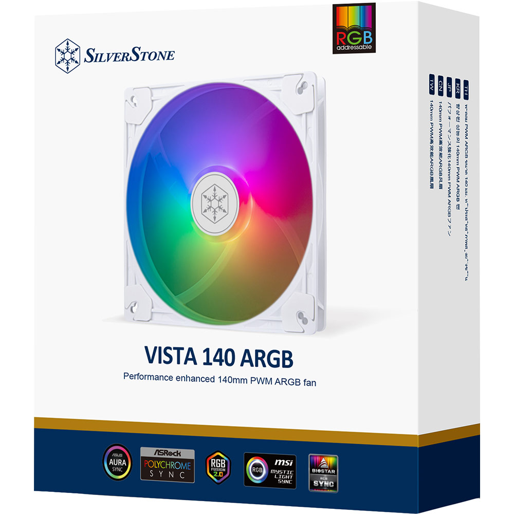 В Фокстрот Кулер корпусный SILVERSTONE Vista VS140W ARGB (SST-VS140W-ARGB)