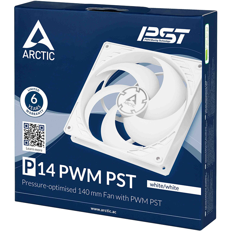 Кулер корпусный ARCTIC P14 PWM PST White (ACFAN00197A) Конструкция системы охлаждения кулер