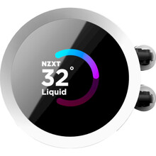 Система водяного охолодження NZXT Kraken RGB 280mm AIO кухонний кулер W/Display RGB Hub Fans White (RL-KR280-W1)