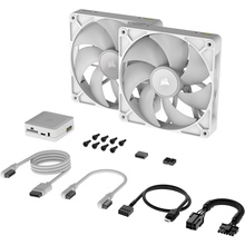 Набір корпусних кулерів CORSAIR iCUE Link RX140 RGB PWM White Dual Pack (CO-9051024-WW)