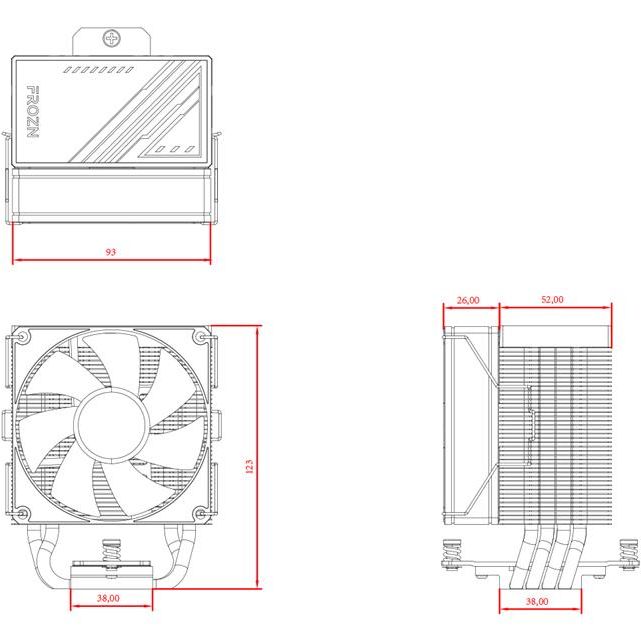 Замовити Кулер процесорний ID-COOLING Frozn A400 Black