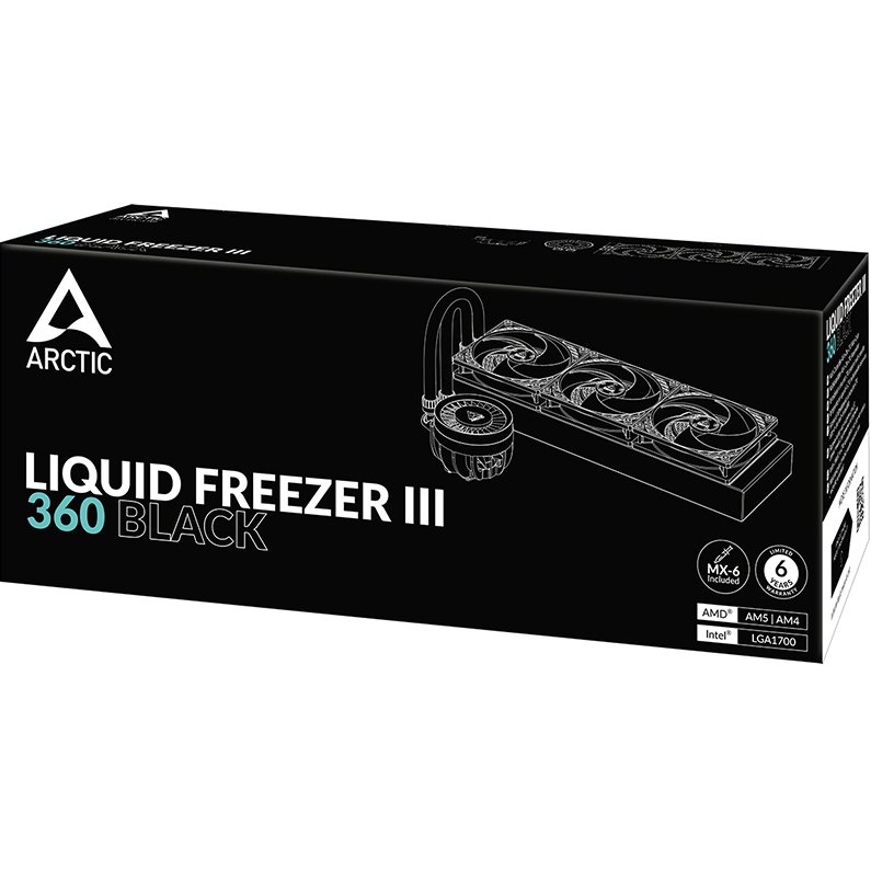 Система водяного охлаждения ARCTIC Liquid Freezer III 360 Black (ACFRE00136A) Для сокета 1700