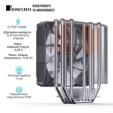 Кулер процессорный JONSBO PISA A4 Gray (PISA A4 Gray)