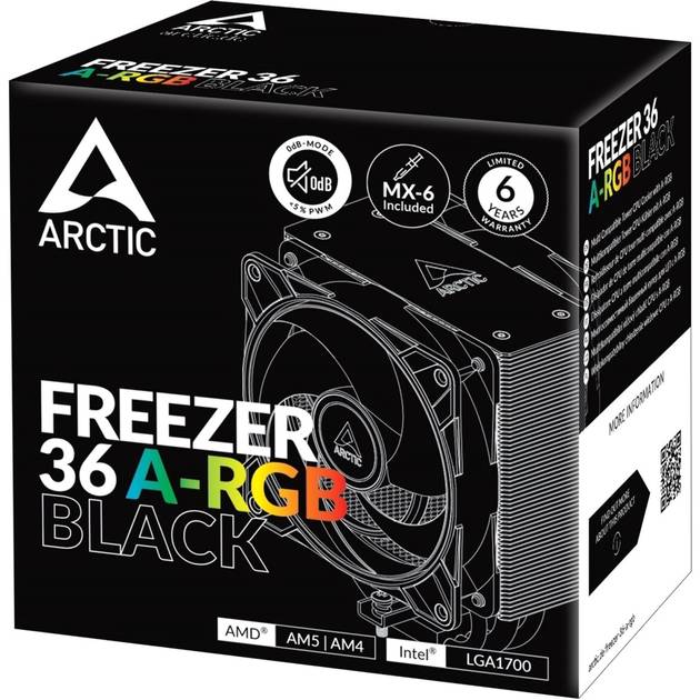 Замовити Кулер процесорний ARCTIC Freezer 36 A-RGB Black (ACFRE00124A)
