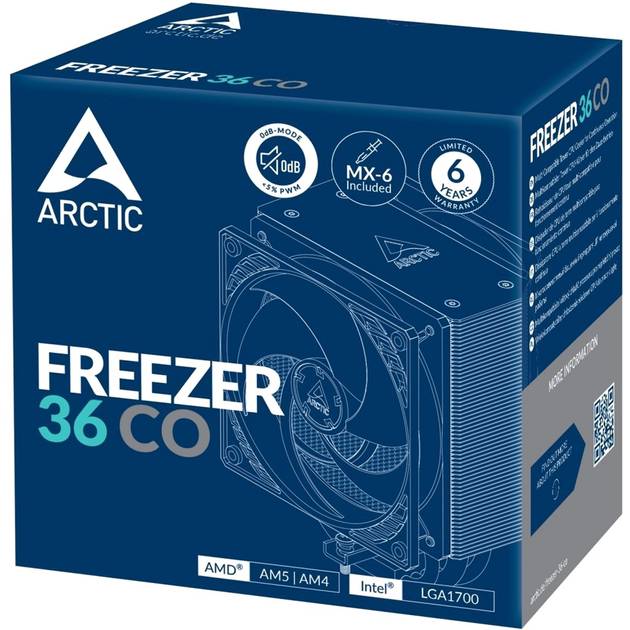 Кулер процесорний ARCTIC Freezer 36 CO Для сокета AM4