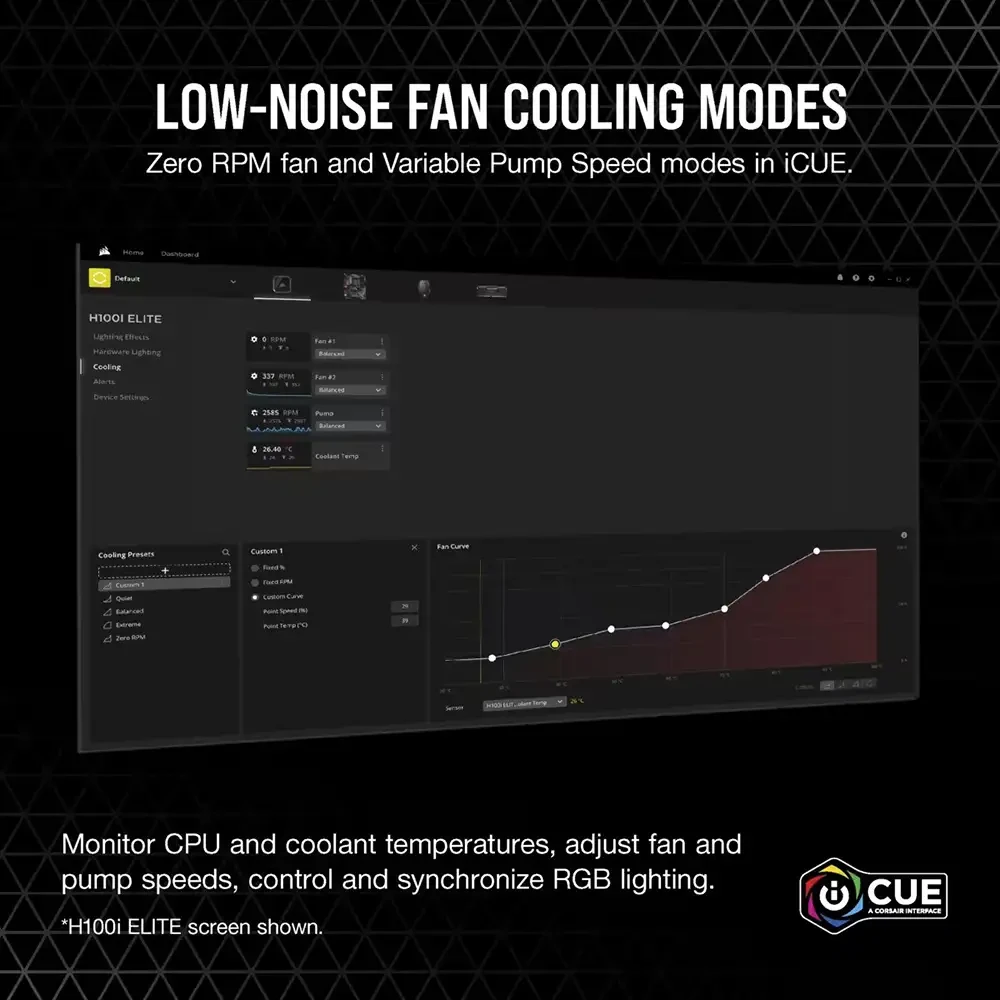 В Украине Система водяного охлаждения CORSAIR iCUE H115i RGB Elite Liquid (CW-9060059-WW)