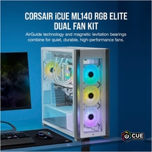 Набор кулеров корпусных CORSAIR iCUE ML140 RGB Elite Premium Dual Pack (CO-9050119-WW)