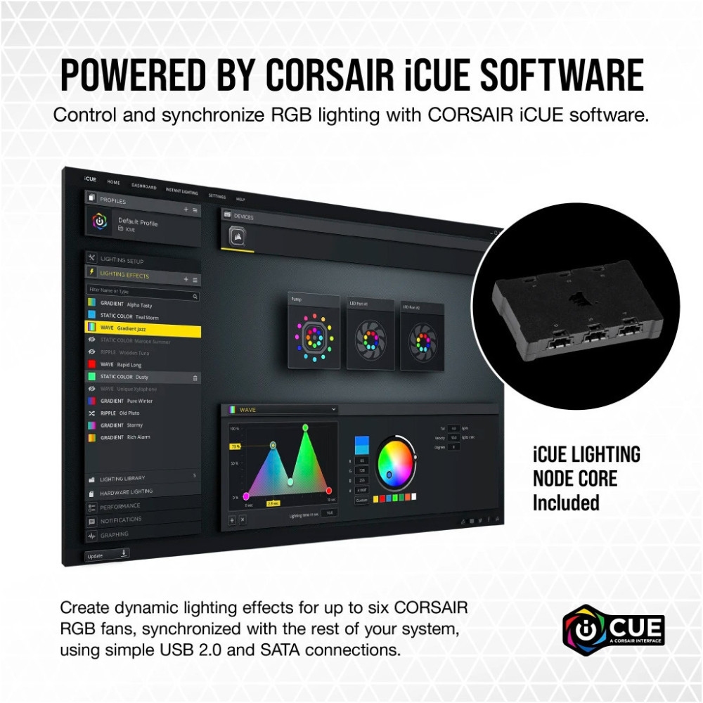 Покупка Набор кулеров корпусных CORSAIR iCUE ML140 RGB Elite Premium Dual Pack (CO-9050119-WW)