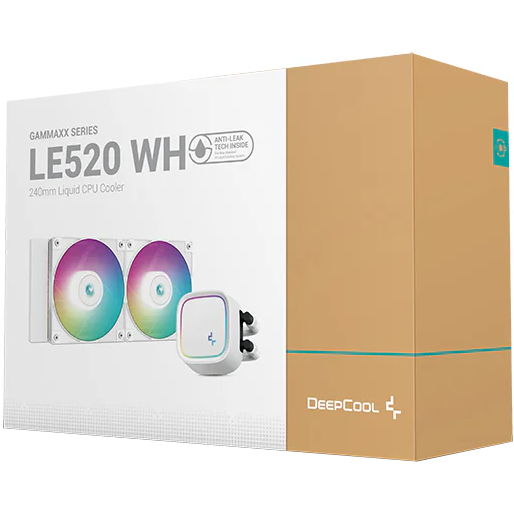 Зовнішній вигляд Система водяного охолодження DEEPCOOL LE520 WH (R-LE520-WHAMMN-G-1)