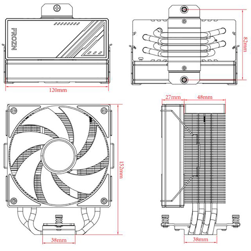 Фото Кулер процессорный ID-COOLING Frozn A410 ARGB