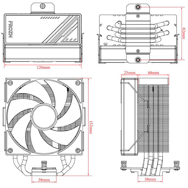 Фото Кулер процессорный ID-COOLING Frozn A410 Black