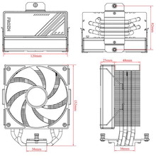 Кулер процессорный ID-COOLING Frozn A410 Black