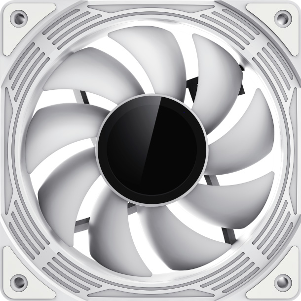 Зовнішній вигляд Набір кулерів корпусних GAMEMAX 120mm*3 KIT ARGB fan (KF300 WH)