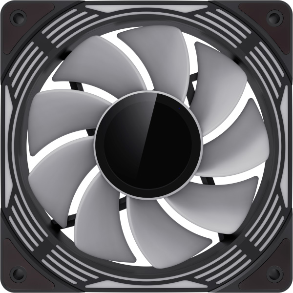 Внешний вид Набор кулеров корпусных GAMEMAX 120mm*3 KIT ARGB fan (KF300R BK)