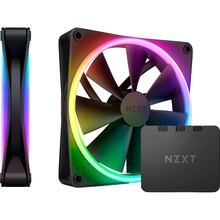 Набор кулеров корпусных NZXT F140 RGB Duo Twin Pack Black (RF-D14DF-B1)