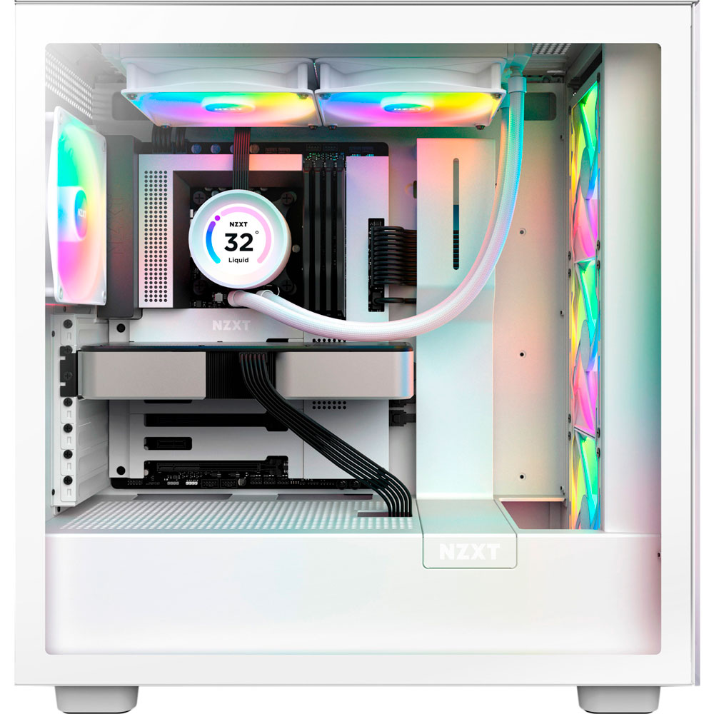 Система водяного охлаждения NZXT Kraken Elite RGB 240 мм White (RL-KR24E-W2) Для сокета 1155