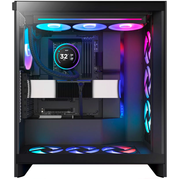 Зовнішній вигляд Система водяного охолодження NZXT Kraken Elite RGB 360 мм Black (RL-KR36E-B2)